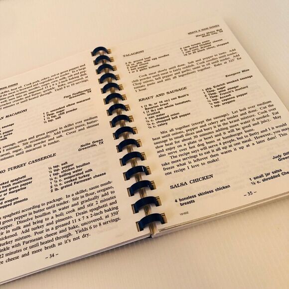 Y2K Vintage Cookbook "Hunt County Cookbook" by Herald Banner The Commerce Journa - Picture 5 of 10